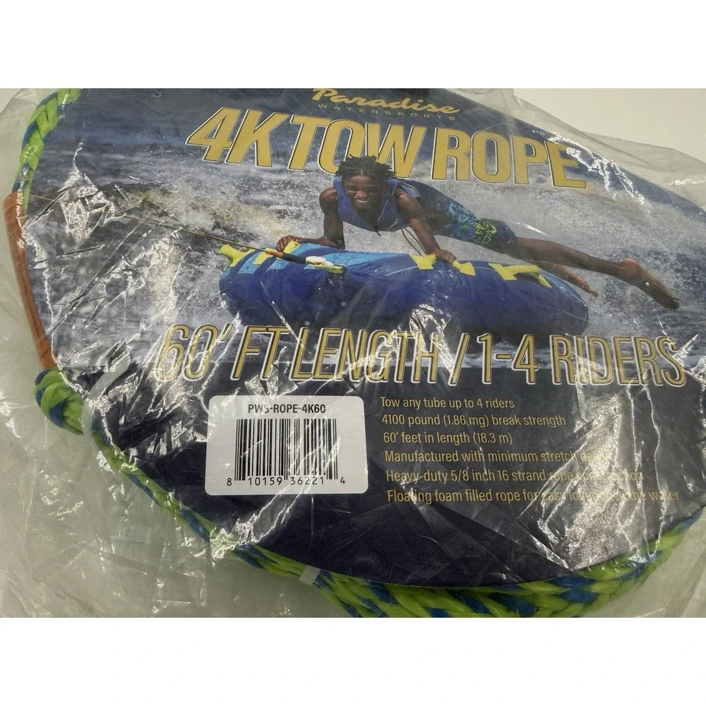 Paradise Waterspoorts Reflective Tow Ropes 4k-6k 60FT